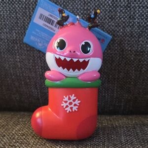 Kurt Adler Pink and Red Baby Shark Ornament